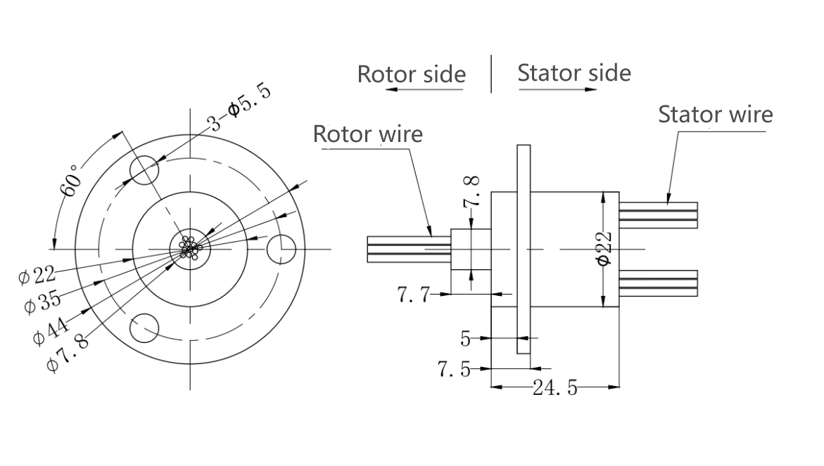 Standard Capsule Slip Ring XC12-F