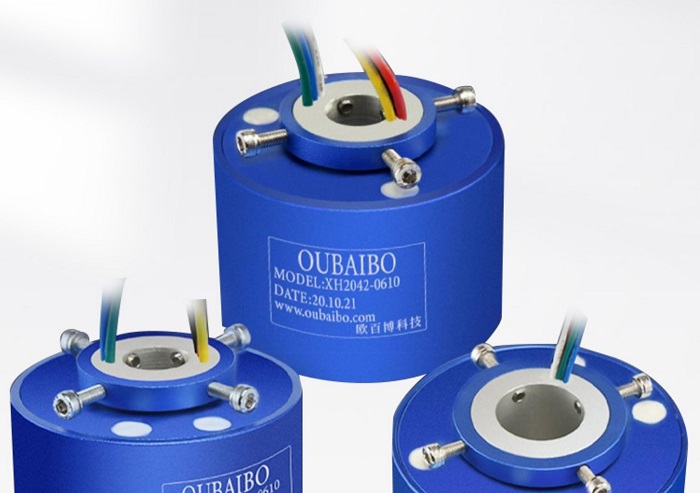 Through-hole rotary joint – 360° continuous rotation, high speed and high current